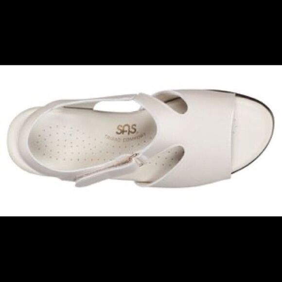 SAS Suntimer Pearl Bone Sandals Size 6 Wide - Picture 5 of 16